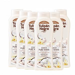 Гель для ванны Tulipan Black Coco Pure White 720 мл (6 шт.) - Фото 1