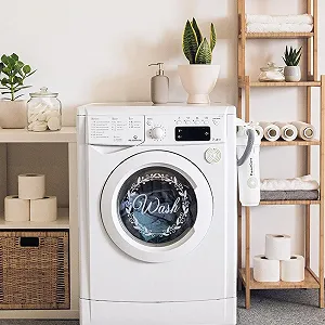 Наклейка на стіну SUPERDANT Laundry Wash & Dry Quotes Vinyl 59 x 30 см Біла - Фото 1