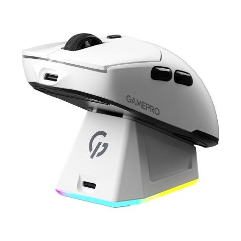 Мышка GamePro Genesis Airmaster Wireless/Bluetooth/USB White (GM167W), фото №1 Мышка GamePro Genesis Airmaster Wireless/Bluetooth/USB White (GM167W), фото №1