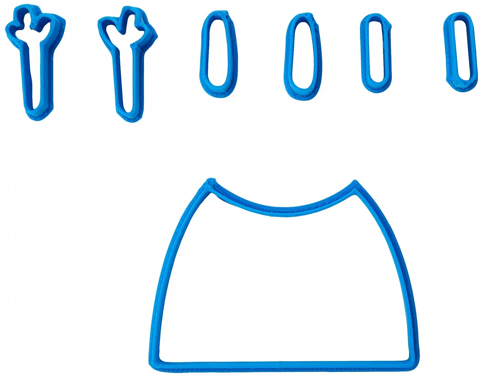 Форма для печива Cuticuter Peppa Pig Cuerpo Пластик Блакитний 8 x 7 x 1,5 см, фото №2