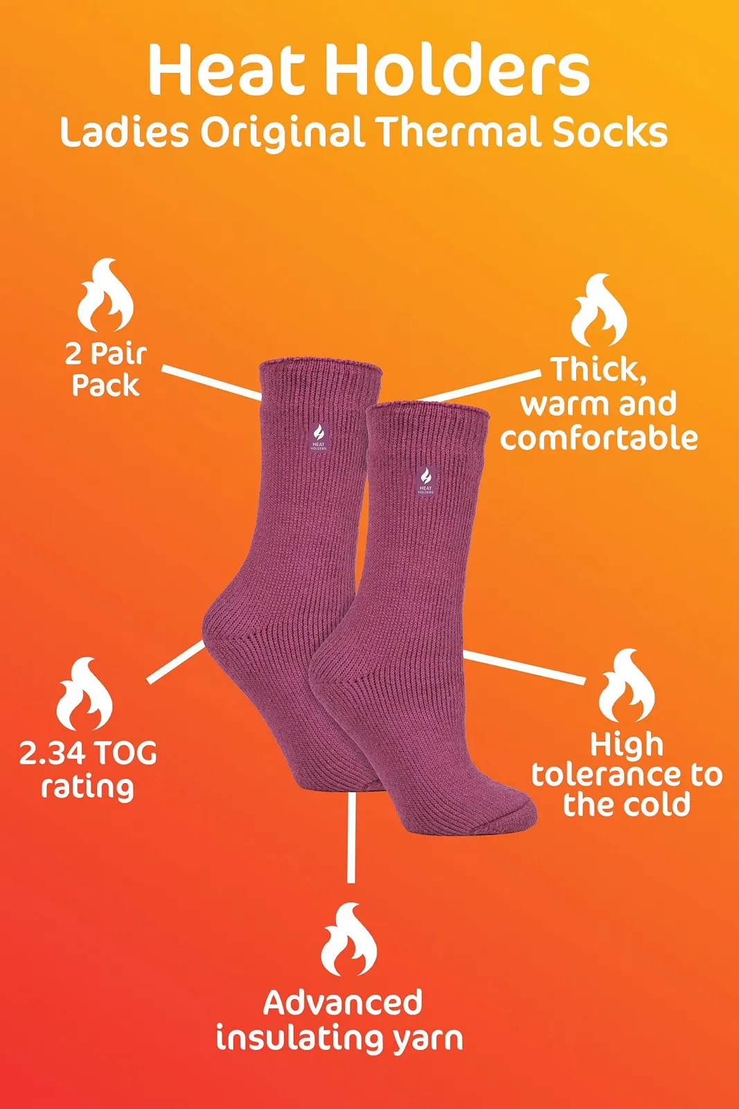 Женские термоноски Heat Holders Original, 2 пары, Теплые Толстые Термоноски со Сверхмягким Плюшевым Внутренним Флисом для Зимы, фото №5 Женские термоноски Heat Holders Original, 2 пары, Теплые Толстые Термоноски со Сверхмягким Плюшевым Внутренним Флисом для Зимы, фото №5