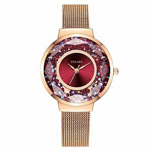 Универсальные часы Generisch для мужчин и женщин, тонкий стальной ремешок, бриллиантовый сетчатый браслет Milaneses, кварцевые часы - Фото 1