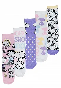 Носки United Labels The Peanuts Snoopy для женщин, 38-43, разноцветные, 5 пар synthetic.ua - Фото 1