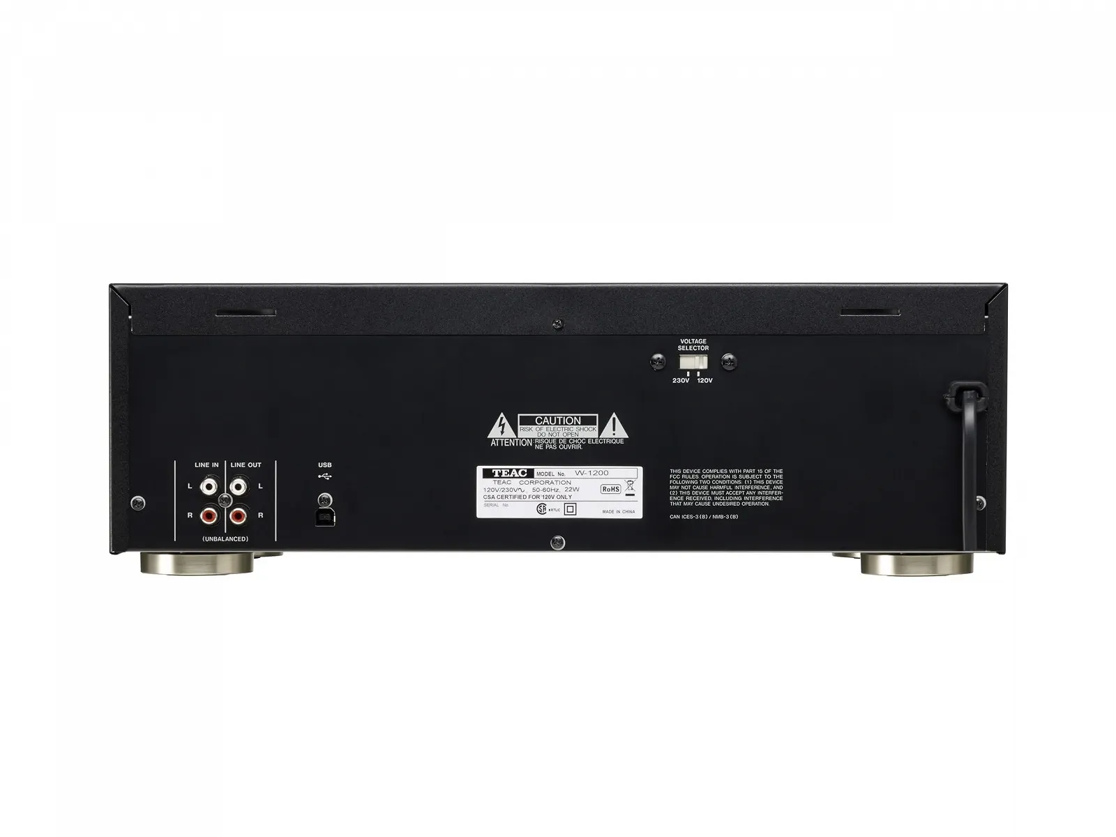 Магнитофон Teac W-1200(B) Черный, фото №2