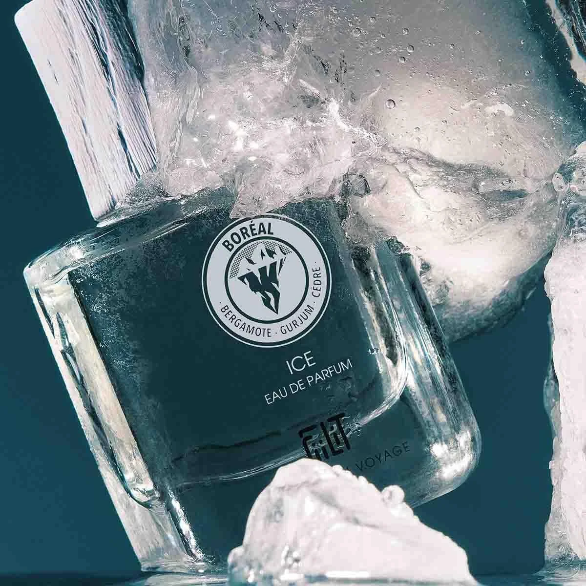 Парфюмированная вода FiiLiT parfum du voyage ICE BOREAL 50 мл Унисекс Перезаполняемый спрей Свежий янтарь, фото №4