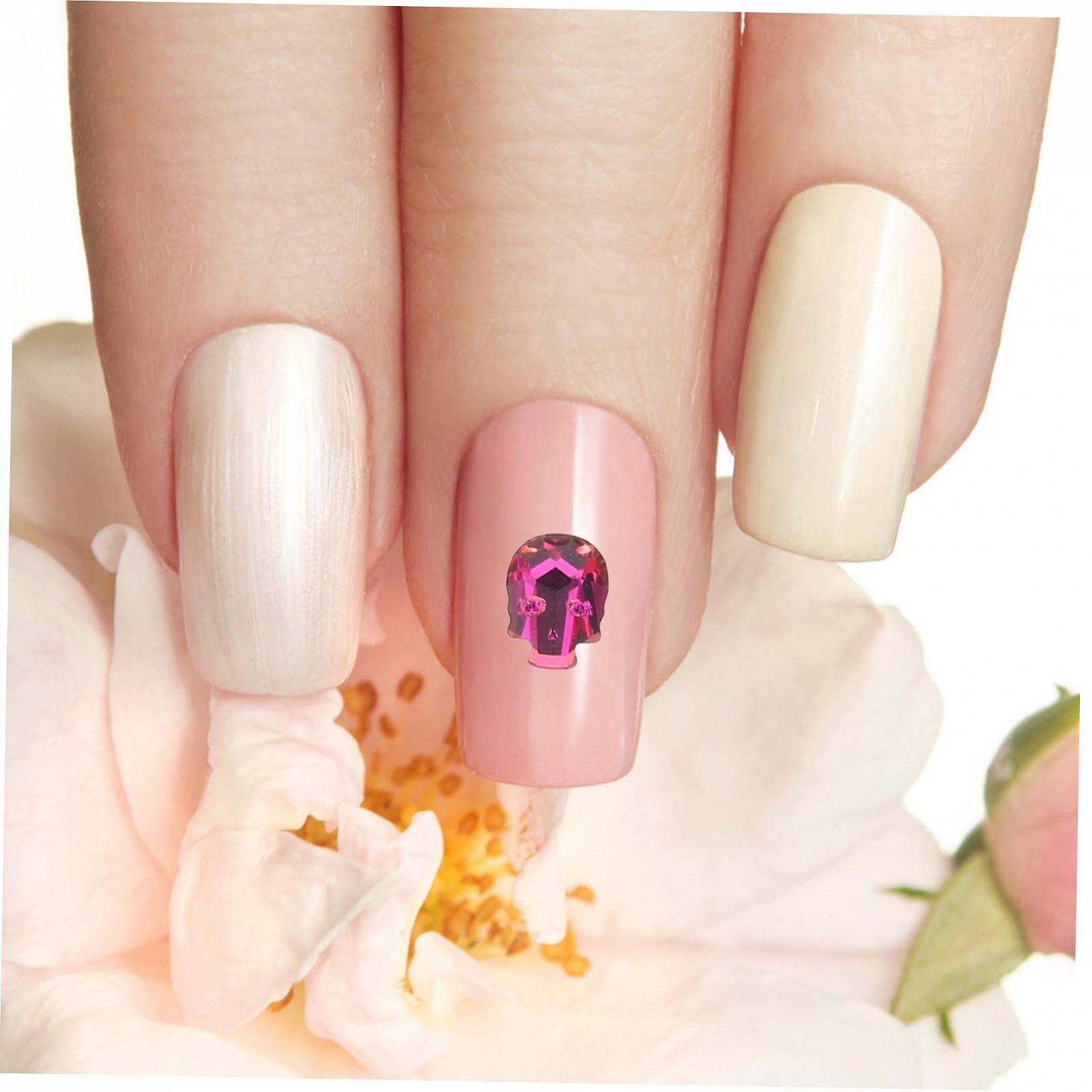 Наклейки для ногтей WOONEKY Камни для ногтей 30 шт Подвески с камнями Накладки для ногтей Череп Хэллоуин Стразы Камни Наклейки для ногтей Маникюр 3D украшения Цветные наклейки, фото №9