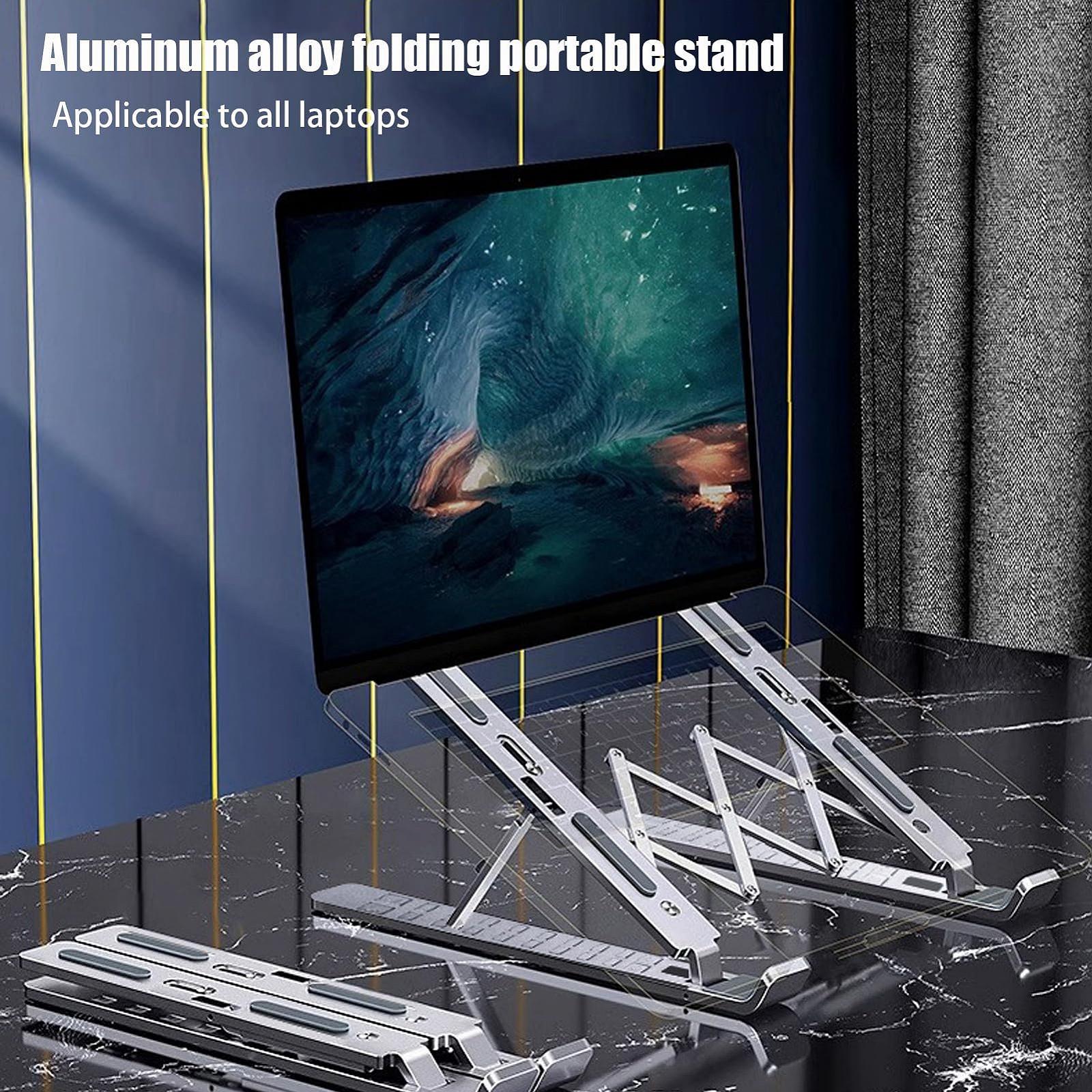 Держатель для ноутбука, Регулируемая подставка для ноутбука, Складная охлаждающая подставка, Портативная подставка для и другого, Эргономичная подставка для ноутбука, Настольная подставка с клапаном, фото №7