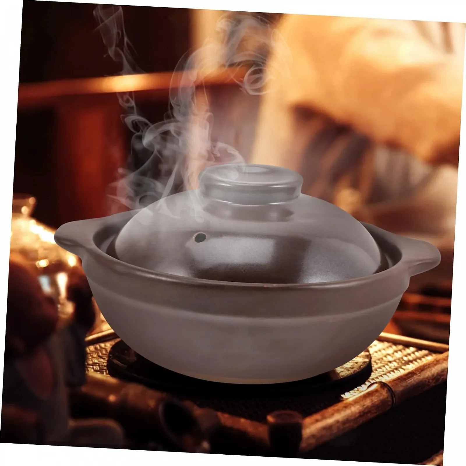 Горшок керамический Garneck с крышкой термостойкий, фото №4