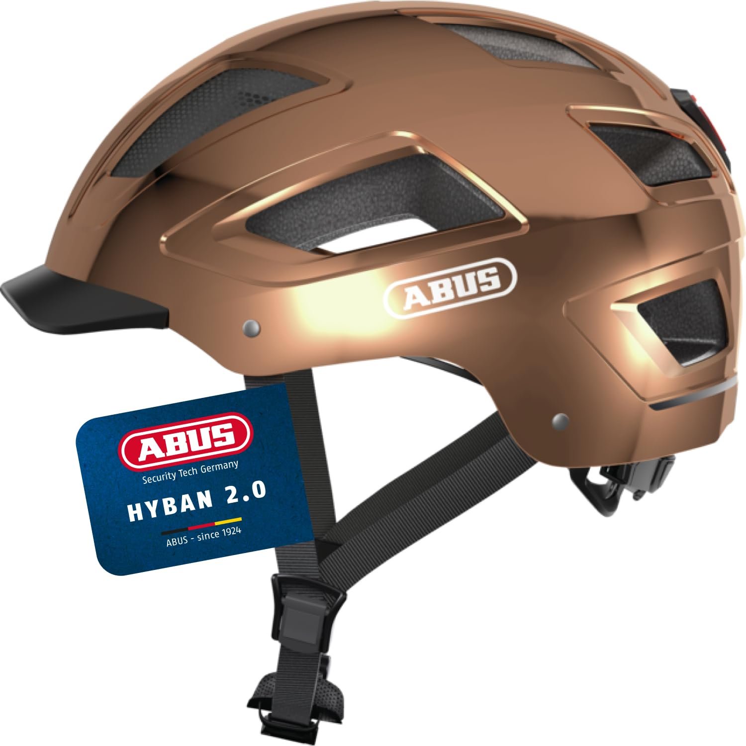 Шлем ABUS Hyban 2.0 Городской Chrome Rose, фото №1