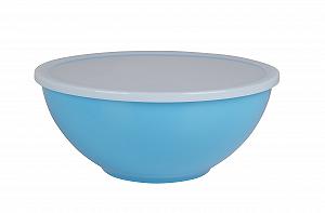Миска Bo-Camp BC Melamine з кришкою, унісекс, BC Melamine, синьо-біла - Фото 1