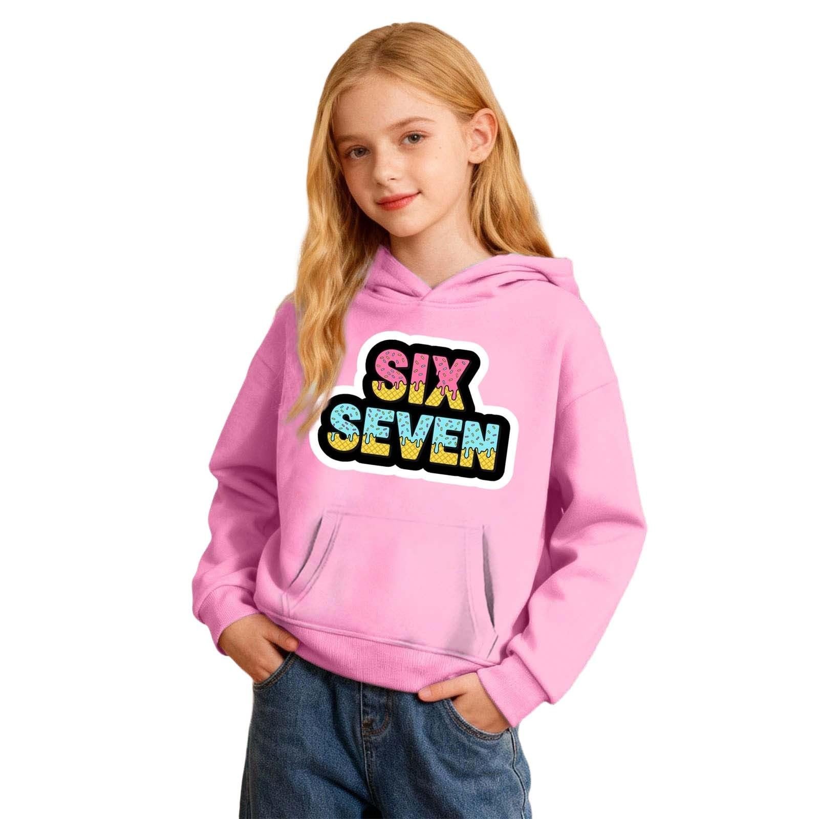 Детская толстовка с капюшоном для девочек, Флисовая теплая дышащая толстовка с милыми принтами для удобной повседневной одежды, Модная повседневная куртка, Лонгслив, фото №6 Детская толстовка с капюшоном для девочек, Флисовая теплая дышащая толстовка с милыми принтами для удобной повседневной одежды, Модная повседневная куртка, Лонгслив, фото №6