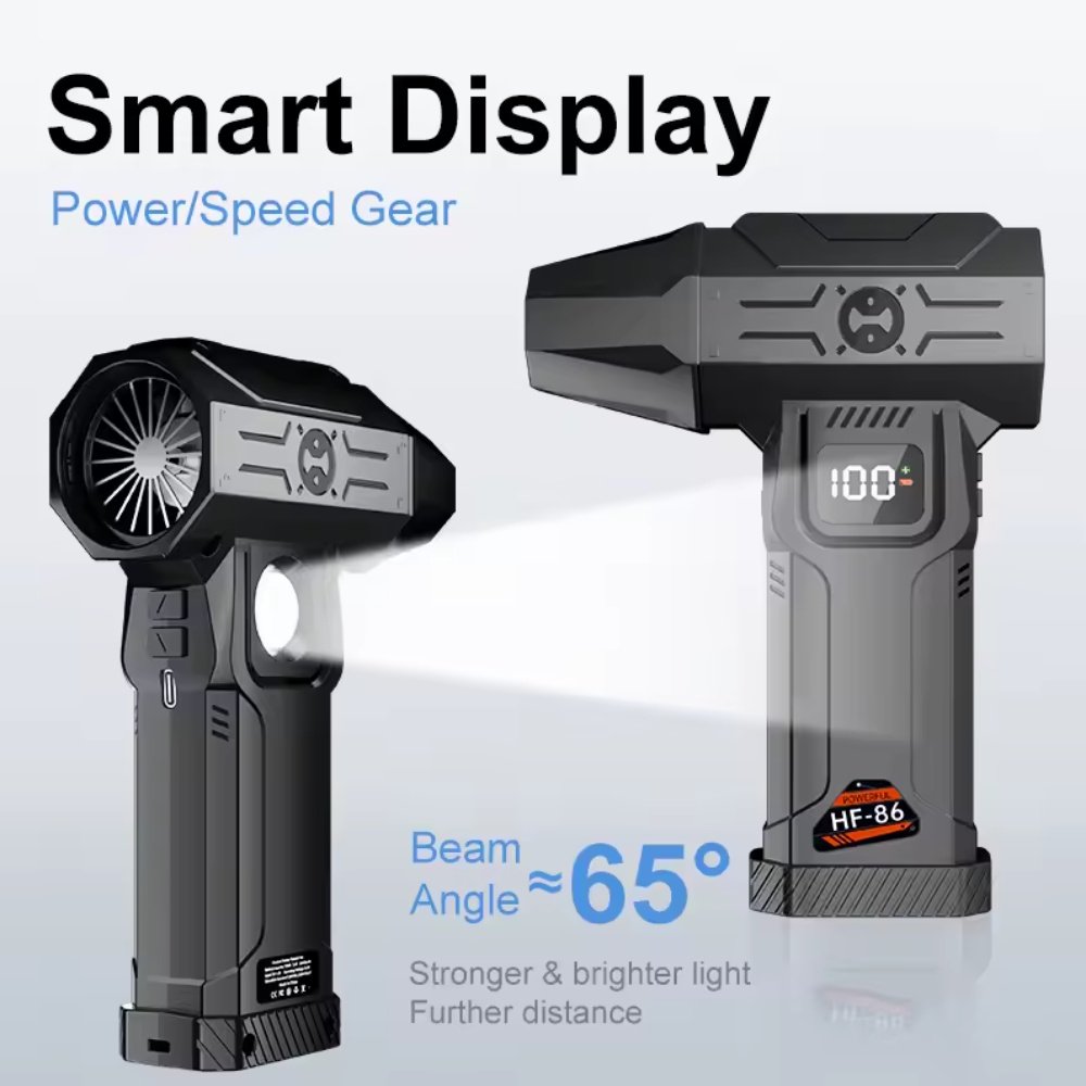 Турбовентилятор Violent HF-86 Turbo Jet Fan 150000 RPM з екраном Black, фото №5