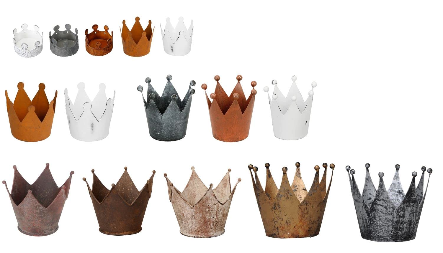 Подсвечник NETPROSHOP Tea Light Crown диаметр 5-11,5 см цвет Античное золото, фото №1