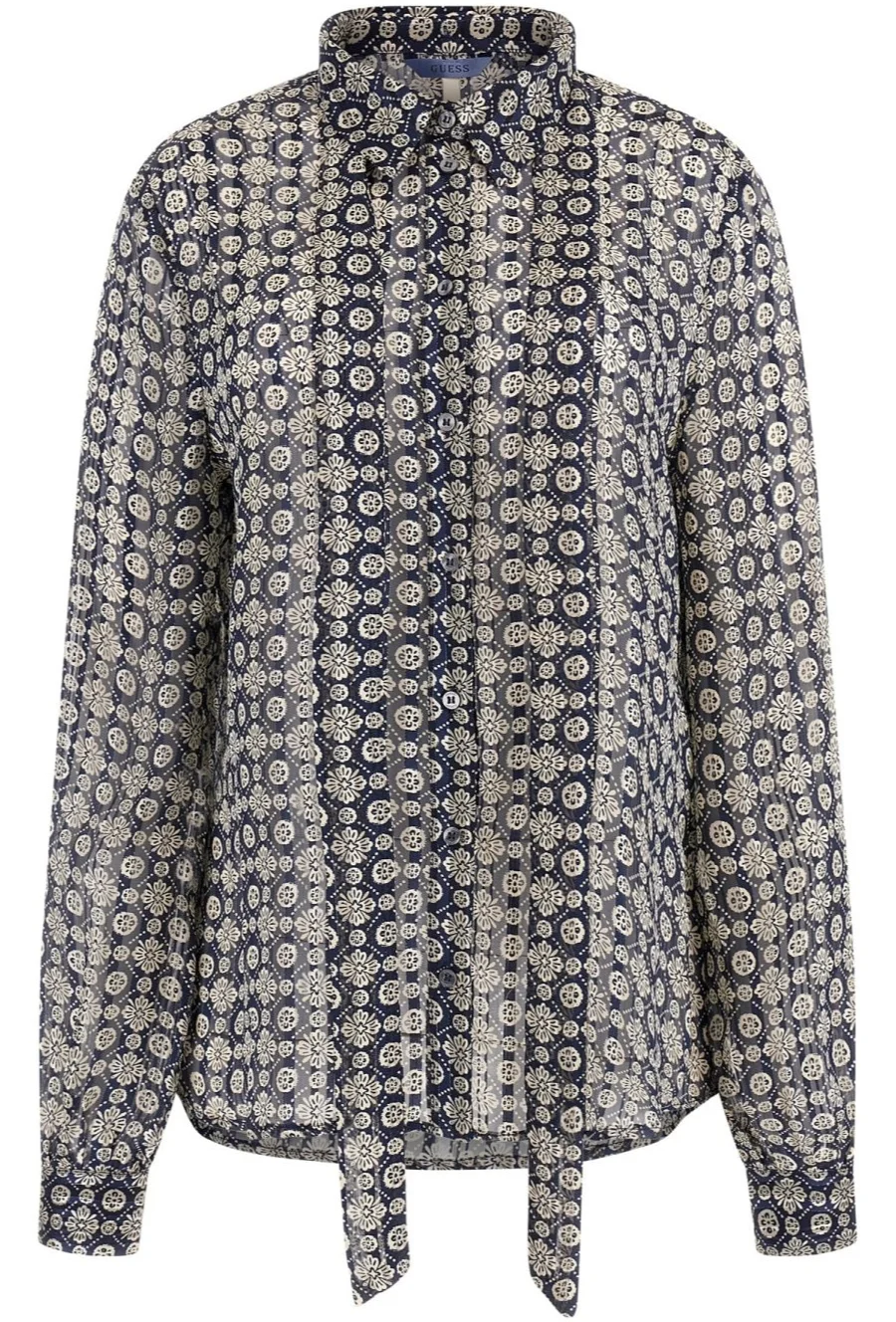 Жіноча синя блуза GUESS JEANS / Синя / Розмір S, фото №1