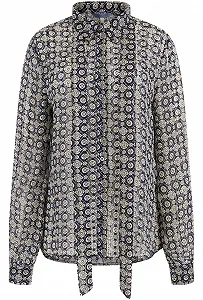 Жіноча синя блуза GUESS JEANS / Синя / Розмір S - Фото 1