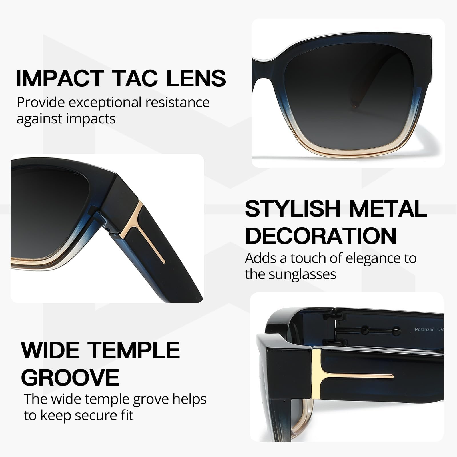 Солнцезащитные очки Поляризованные Myiaur, 2 шт, фото №5