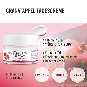Денний крем ARYA LAYA Pomegranate для комбінованої шкіри та при куперозі, 50 мл synthetic.ua - Фото 1