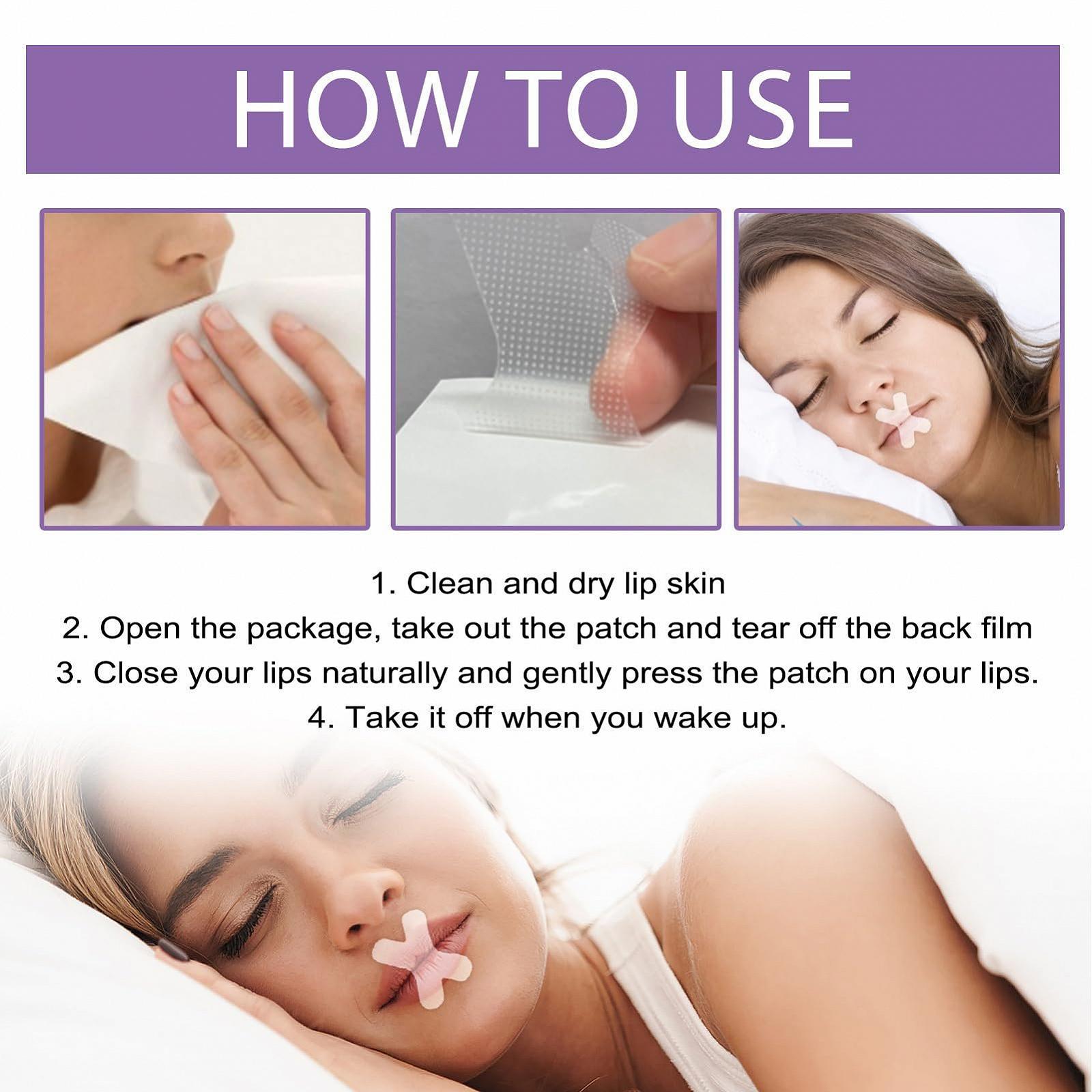 Смужка для рота для сну Bexdug, 120 шт, фото №5