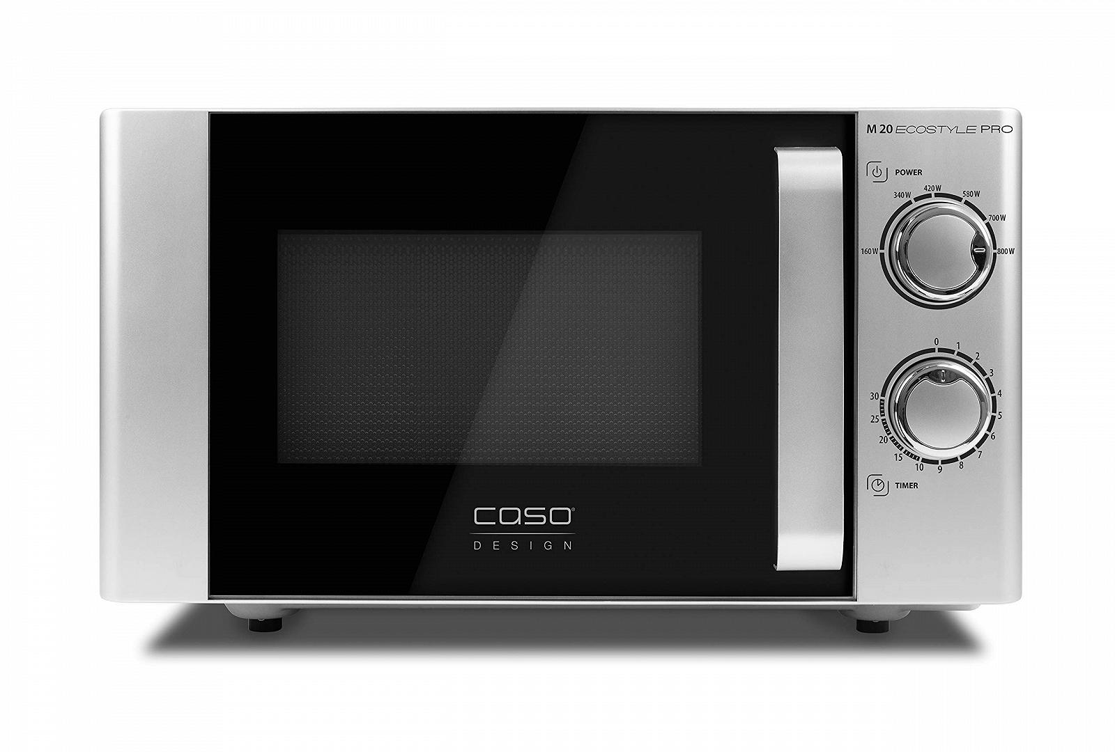 Мікрохвильова піч CASO M 20 Ecostyle Pro 20 л 800 Вт Silver, фото №1 Мікрохвильова піч CASO M 20 Ecostyle Pro 20 л 800 Вт Silver, фото №1