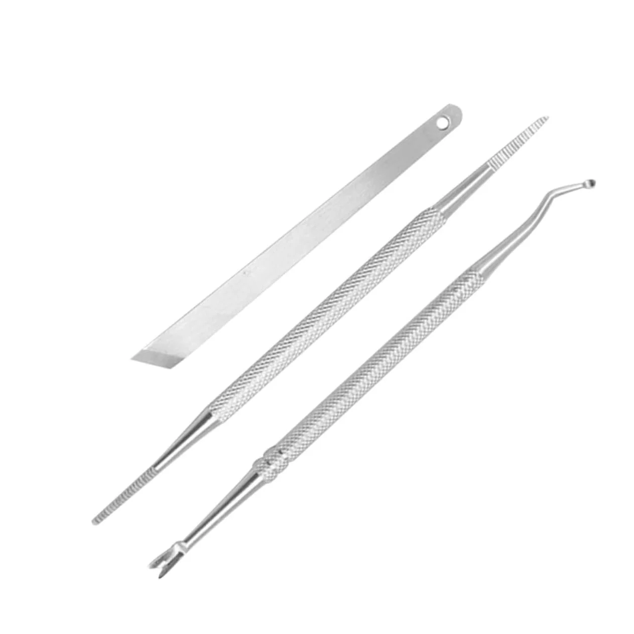 Набор для маникюра PACKOVE 3 предмета Серебряный, фото №1 Набор для маникюра PACKOVE 3 предмета Серебряный, фото №1