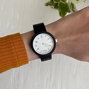 Женские силиконовые часы-конструктор actimer черный ремешок циферблат White time synthetic.ua - Фото 1