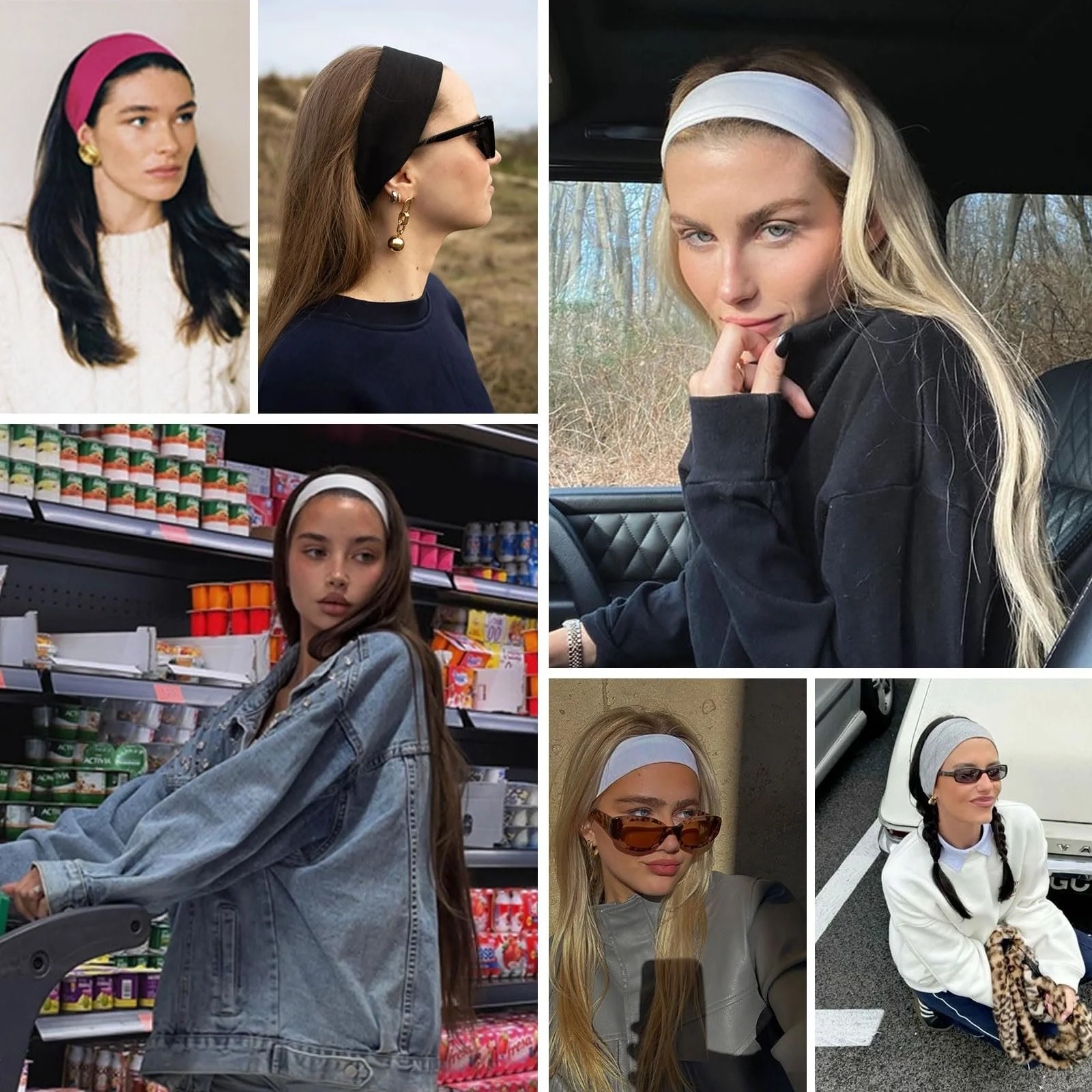 Набір пов'язок на голову, еластичні, спортивні, бавовняні, фото №6 Набір пов'язок на голову, еластичні, спортивні, бавовняні, фото №6