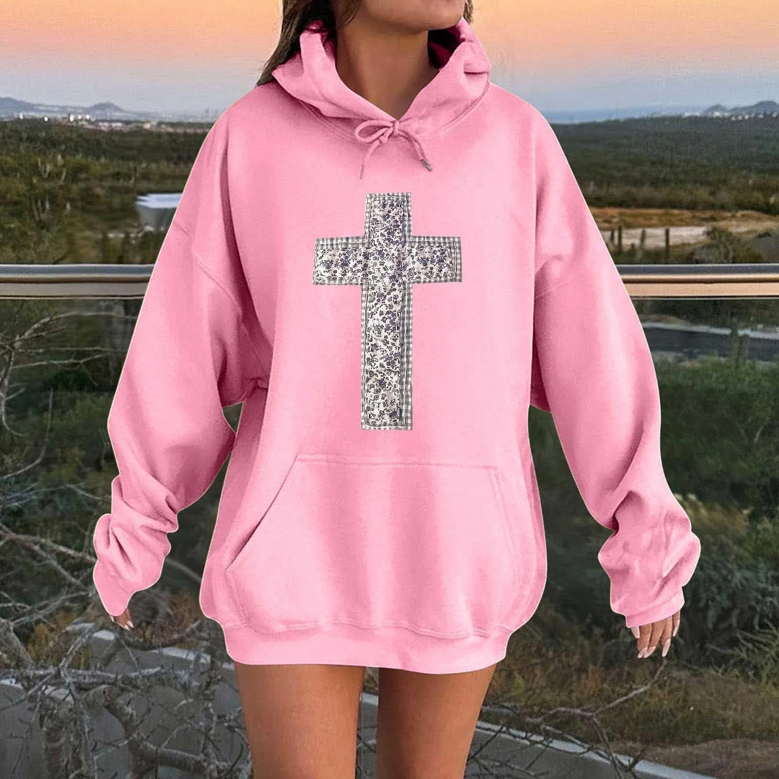 Женский Худи Летняя Куртка с капюшоном blackprint Осенний оверсайз со шнурком Повседневный Фитнес Basic Training, фото №3