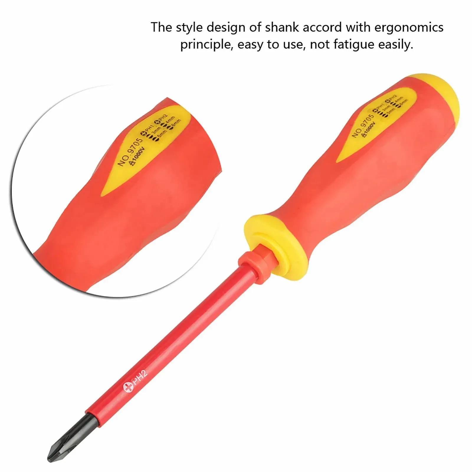 Набір викруток електрика Artillery 7 предметів багатофункціональний ізольований SL PH тестер напруги, фото №4