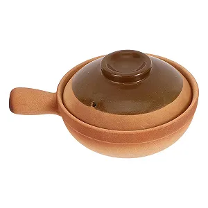 Кастрюля керамическая Toyvian традиционная с крышкой, цвет в ассортименте - Фото 1