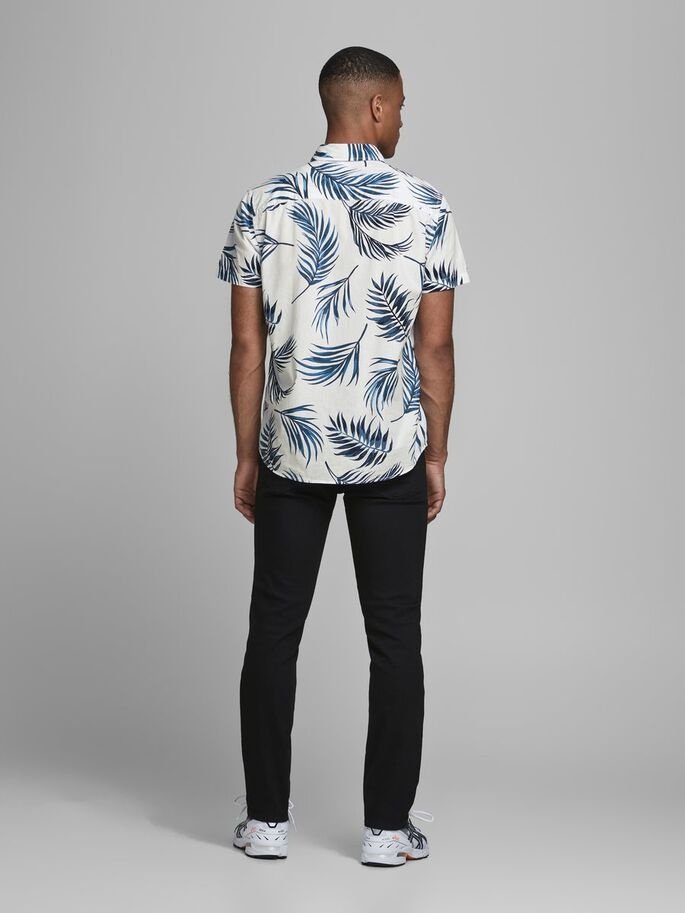 Рубашка Jack&Jones JJCHRIS SS PLAIN 12182710 Белый, фото №4