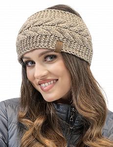Вязаная повязка VIVISENCE Зимняя Стильная Женская - Фото 1