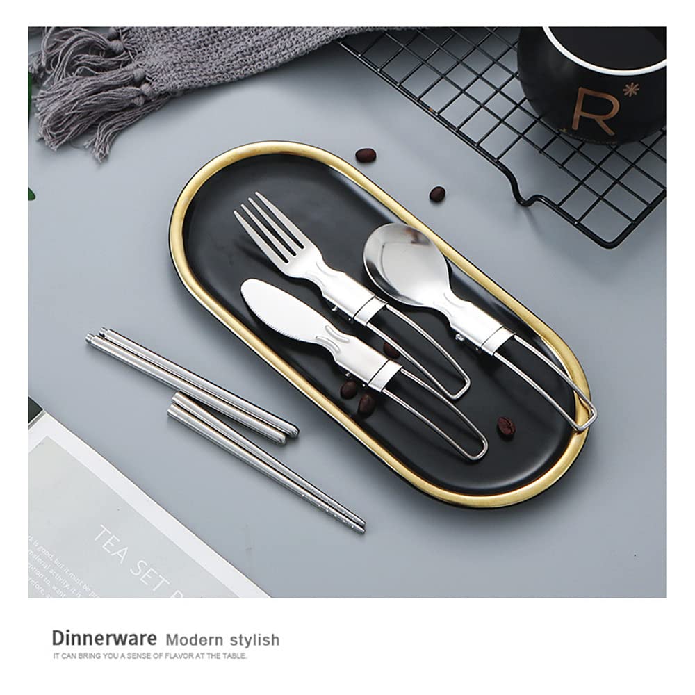 Набор столовых приборов Outdoor 5 штук Нержавеющая сталь, фото №7