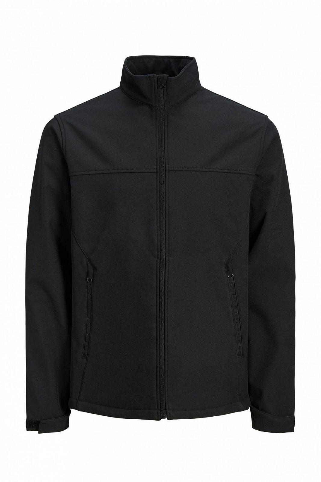 Куртка Jack&Jones MARTIN COLLAR SOFTSHELL 12216412 Черный S, фото №1