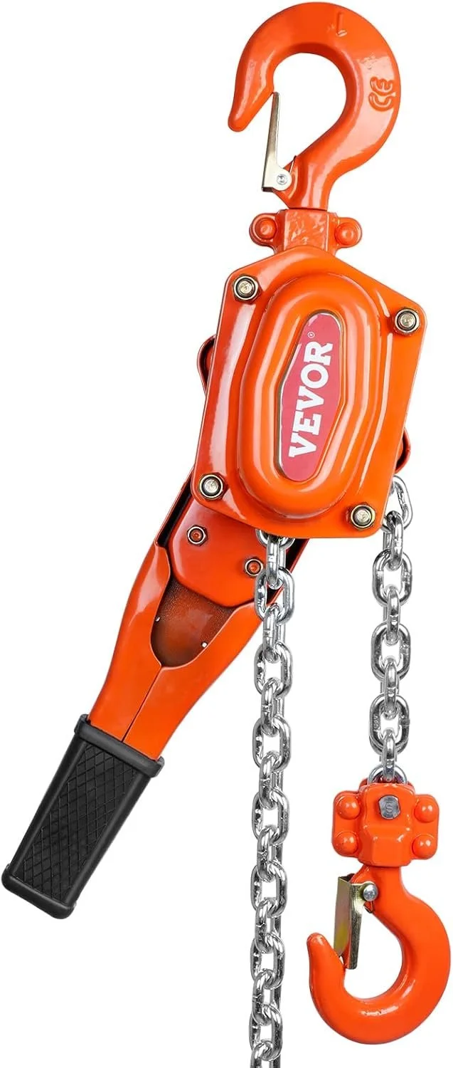 Ручной цепной таль VEVOR HS0.75-3 / 0.75 т / 3 м / Orange, фото №1 Ручной цепной таль VEVOR HS0.75-3 / 0.75 т / 3 м / Orange, фото №1