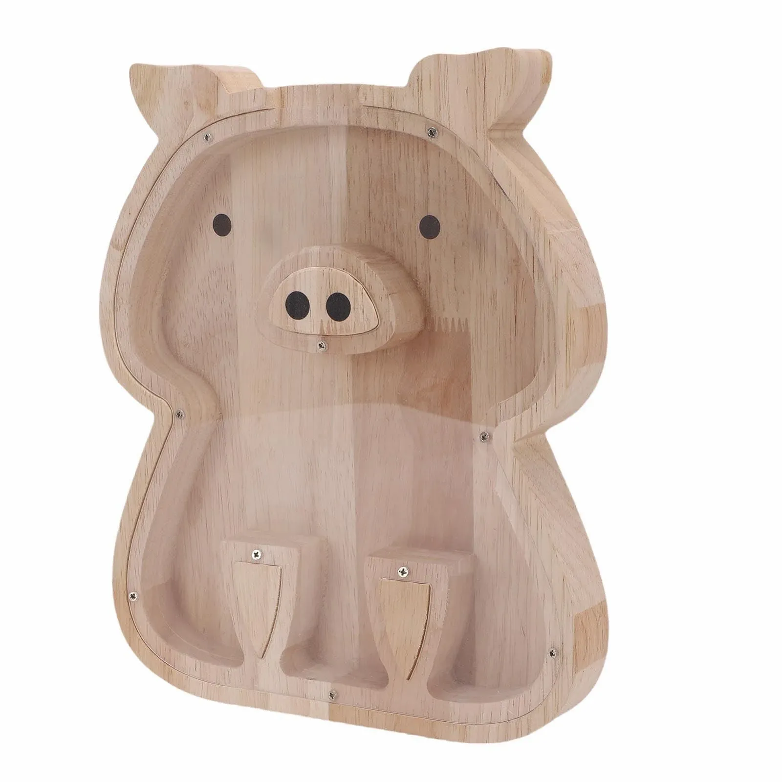 Прозора скарбничка Haofy Дерев'яна з акриловим вікном, фото №4