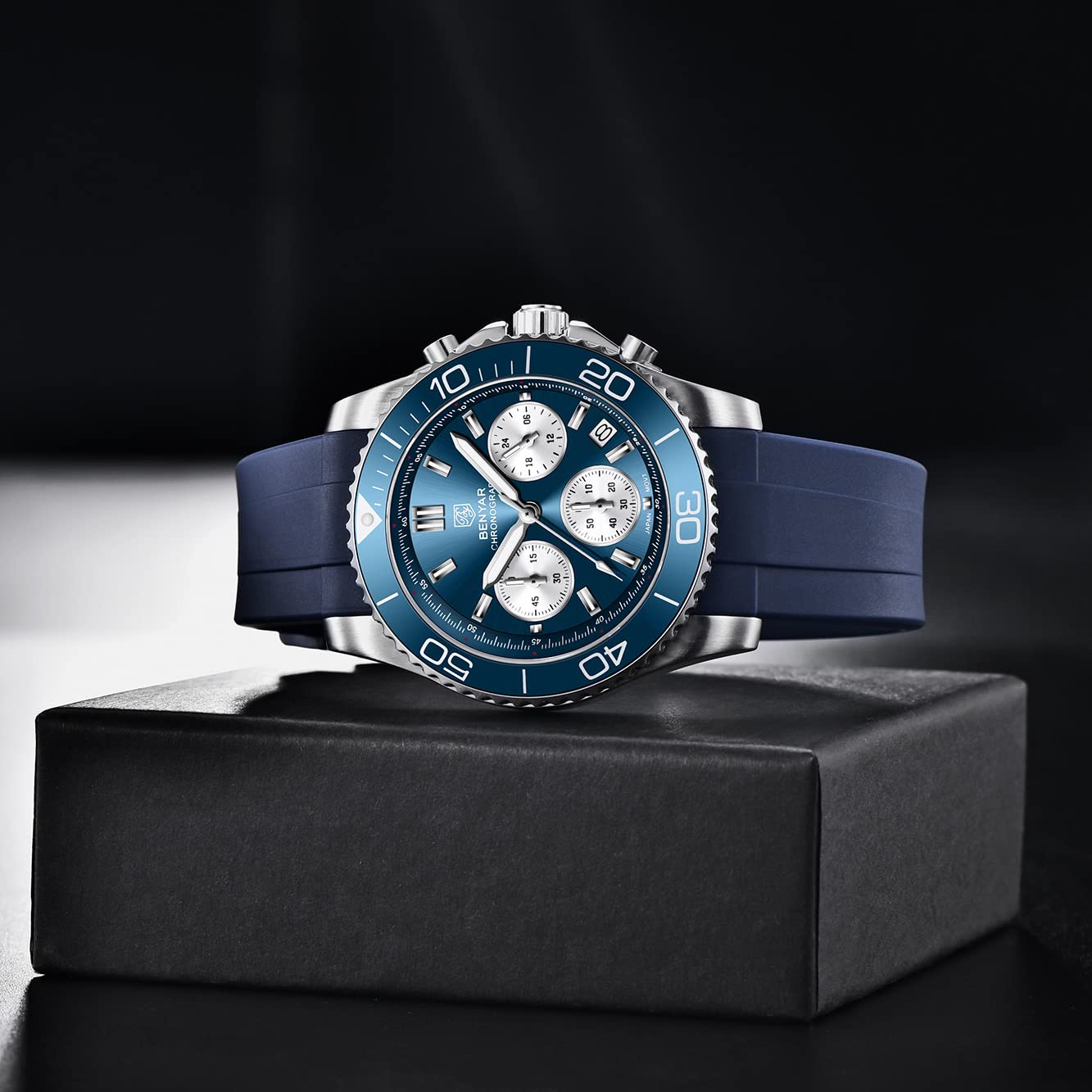 Беняр Аналоговий Чоловічий 30 м Водостійкий Нестійкий до Подряпин Нержавіюча Сталь Класичний Бізнес Міцний, фото №1