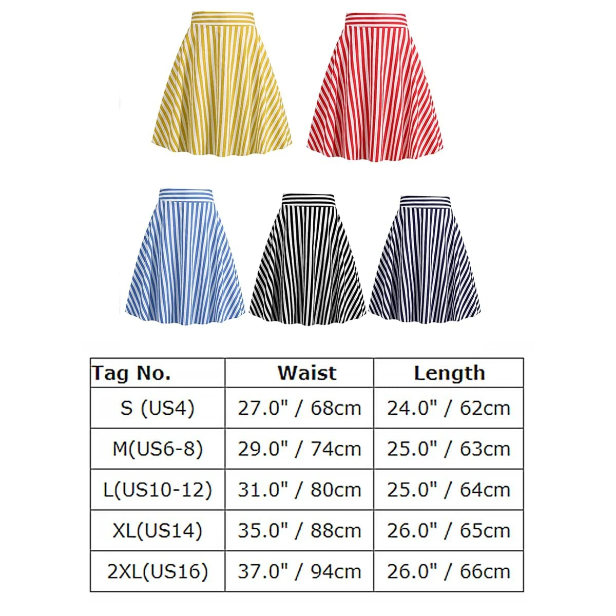 Жіноча спідниця в стилі 1950-х років, вінтажна, А-силуету, в смужку, плісирована, фото №7 Жіноча спідниця в стилі 1950-х років, вінтажна, А-силуету, в смужку, плісирована, фото №7