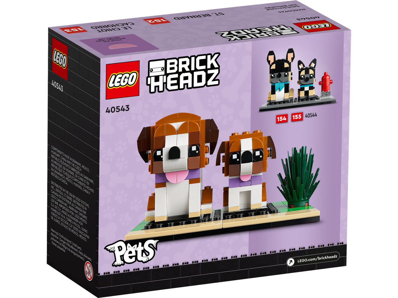 Детские конструкторы LEGO Лего BrickHeadz Сенбернар 40543, фото №3