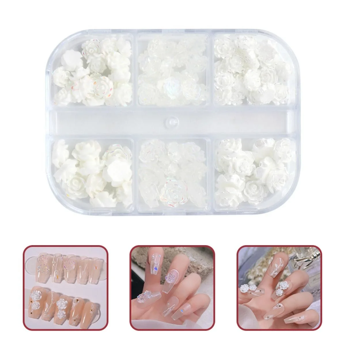 Украшения для ногтей WOONEKY Цветы Смола Дизайн, фото №4