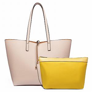 Сумка-шопер Miss Lulu, велика жіноча сумка, модна жіноча сумка з ПУ шкіри, практичний набір із 2 сумок - Фото 1