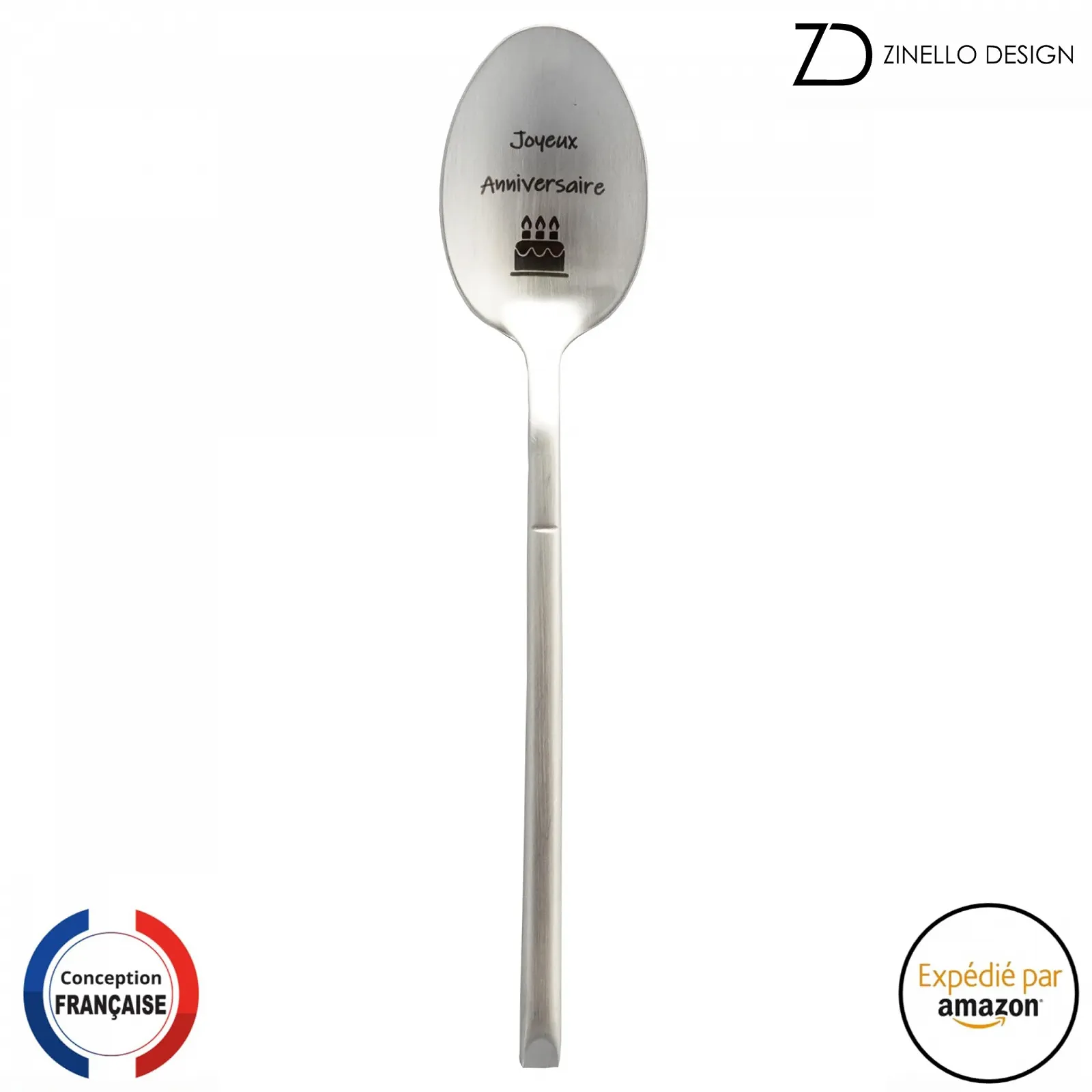 Ложка Кавова/Десертна Zinello Design Happy Birthday, фото №3