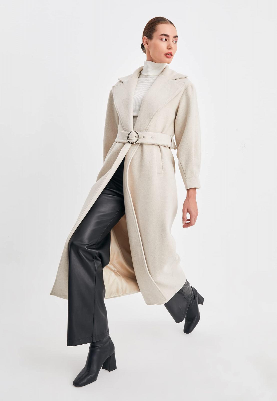 Пальто Leif Nelson Жіноче Довге Елегантне Зимове Тренч Пальто Осіннє Вовняне Пальто Зимове Пальто Перехідна Куртка Жіноча Повсякденна Куртка Ділова, фото №3