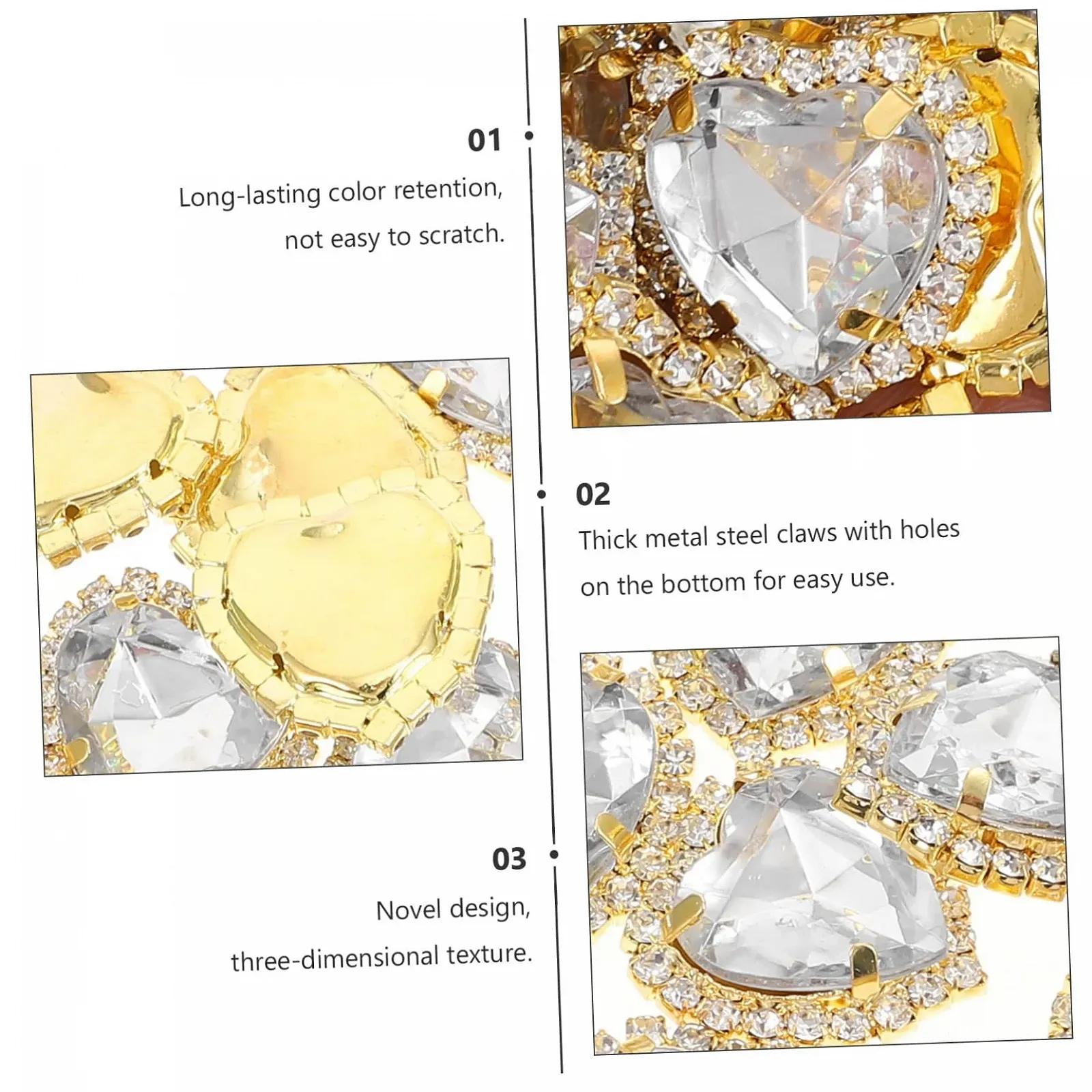 Стрази STOBOK 20 шт. для костюмів, прикраси для одягу та багажу, фото №2