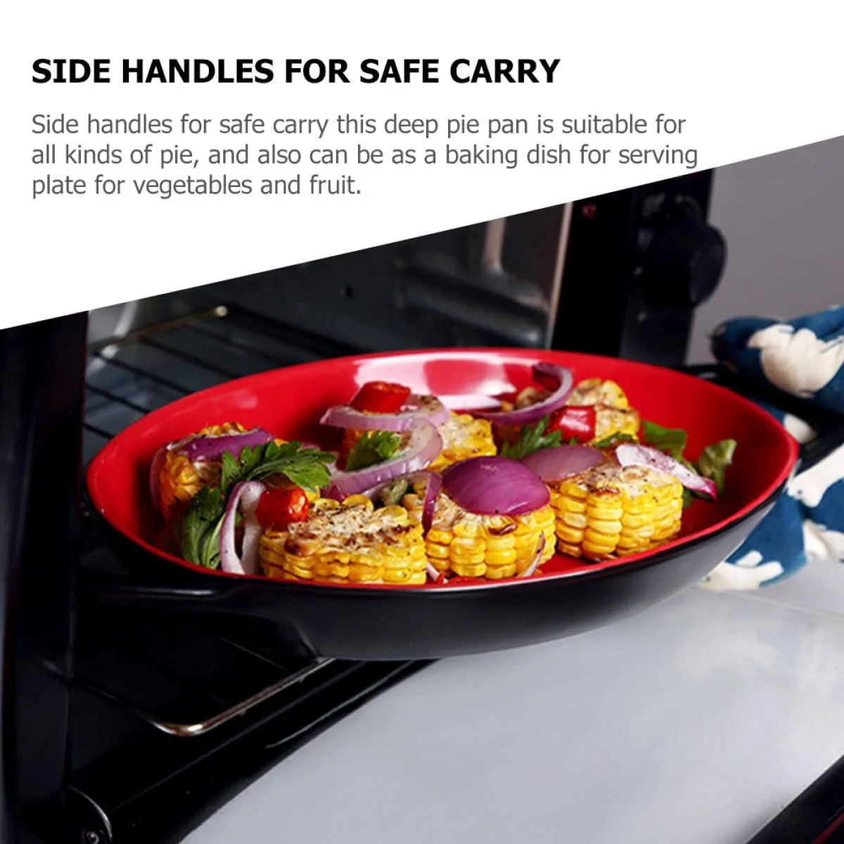 Форма для запікання Sewroro Керамічна З двома ручками Термостійка Салатниця, фото №4