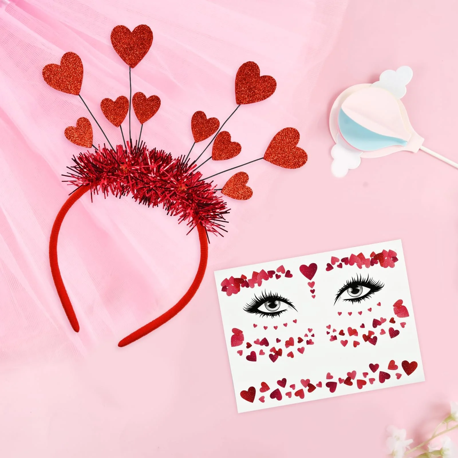 Обруч Сердце Красный Набор из 2, фото №4