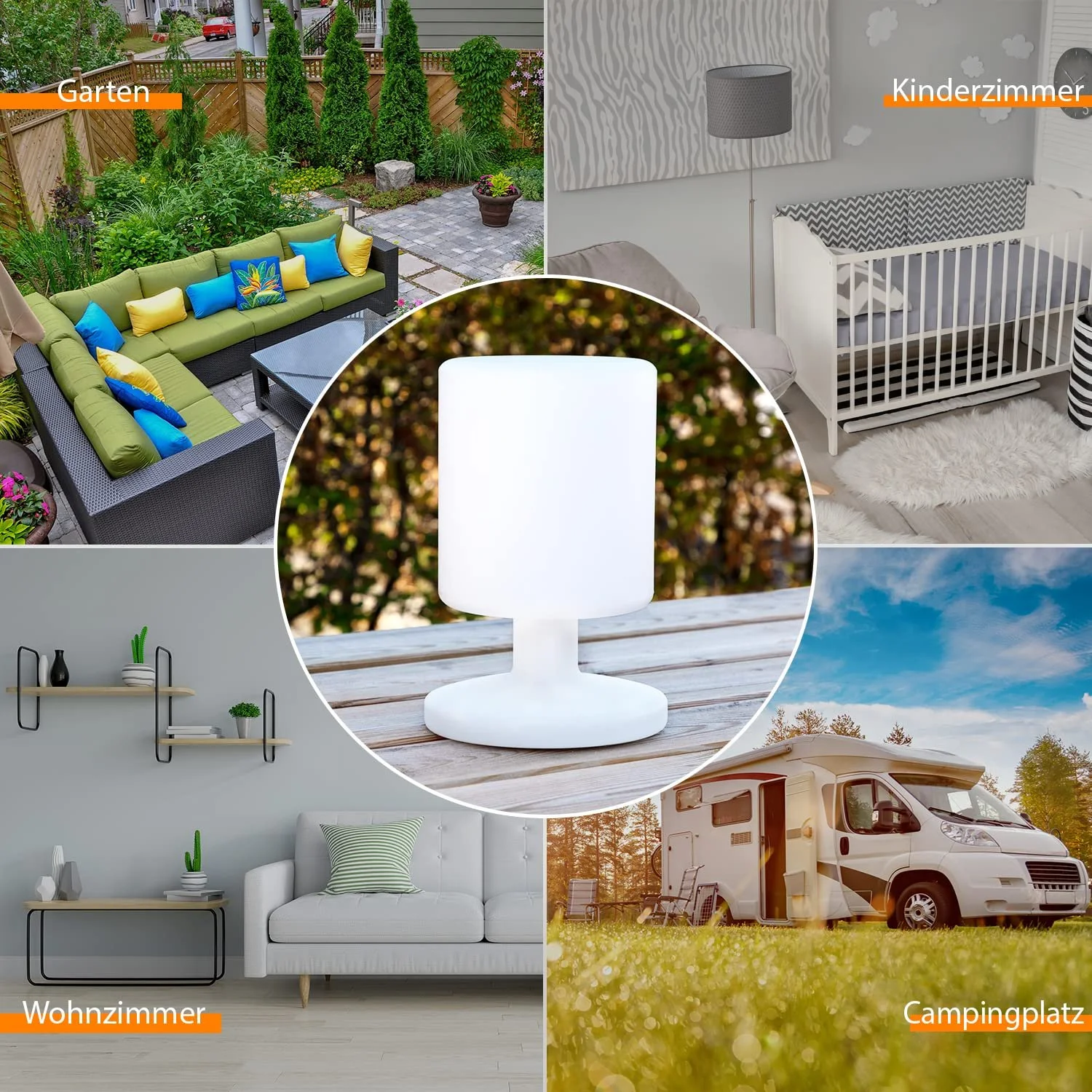 Настільна лампа Smartwares 5000.472 LED 3 Вт Бездротова Акумуляторна, фото №2