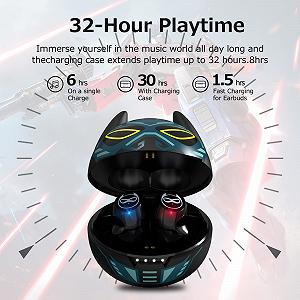 Наушники Amaface Wireless In-Ear HiFi Stereo Bluetooth Kids с двойным микрофоном сенсорное управление 36 часов воспроизведения легкие (режим музыки/игры) synthetic.ua - Фото 1