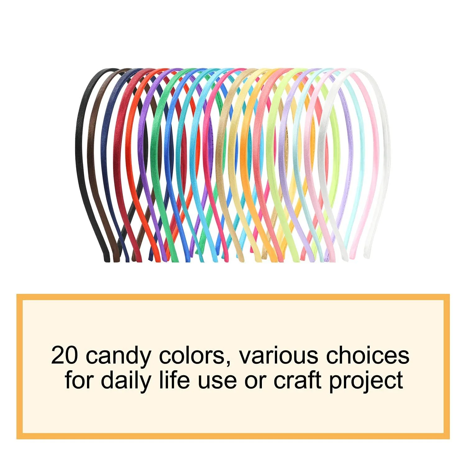 Обруч Тканевый Разноцветный Тонкий Металлический 20 шт, фото №5 Обруч Тканевый Разноцветный Тонкий Металлический 20 шт, фото №5