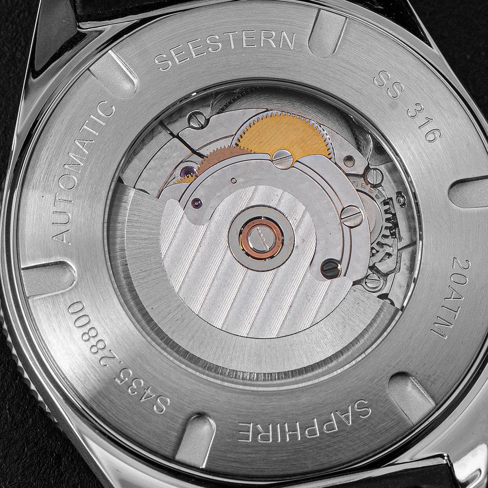 Механічний годинник Starfish Super LUME x Curved Sapphire Crystal Glass 200M Diver S435.07 Срібний ремінець, срібний, браслет, фото №6 Механічний годинник Starfish Super LUME x Curved Sapphire Crystal Glass 200M Diver S435.07 Срібний ремінець, срібний, браслет, фото №6