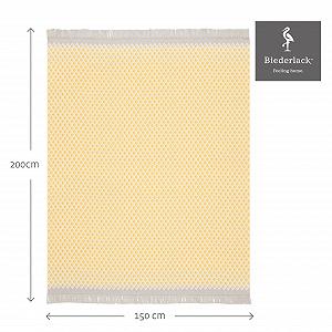 Покривало Biederlack Fluffy Soft Cuddly Daylight Yellow Німеччина Oeko-Tex Made in Green Бахрома Бавовна та поліакрил 150 x 200 см synthetic.ua - Фото 1